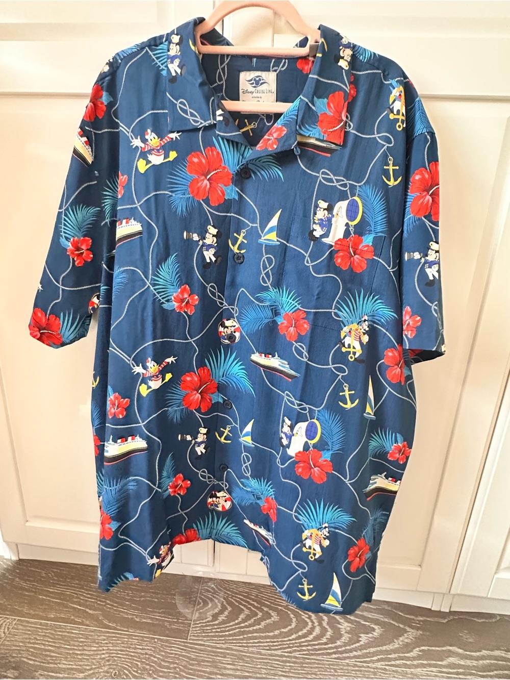 Tommy Bahama Disney Cruise Line Silk Shirt XL NWT